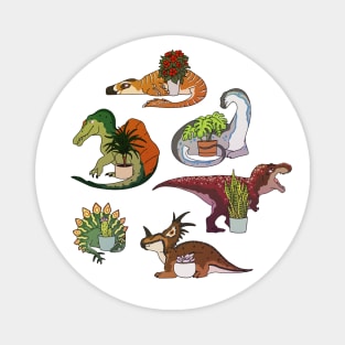 Dinosaurs and plants Magnet